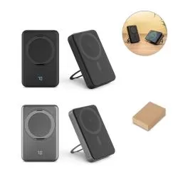 Carregador Portátil Magnético Power Bank Indução 10.000 Mah Personalizado 